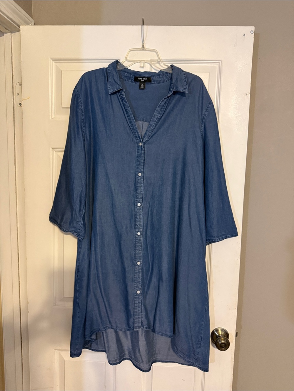 Nine West Indigo Blue  Women's Casual Denim Dress